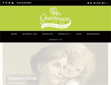 Tablet Screenshot of chartreuseflowerworks.com